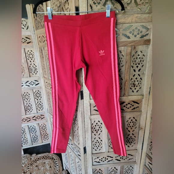 adidas Pants - ADIDAS Leggings, Small Women’s Red & Pink